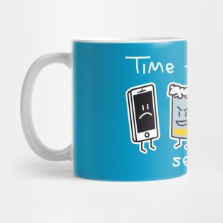 Time to send text... Mug